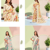 Beautiful Printed Saree with Blouse Piece for Cultural Celebrations #3 | RDD-RANGKALA VOL-05