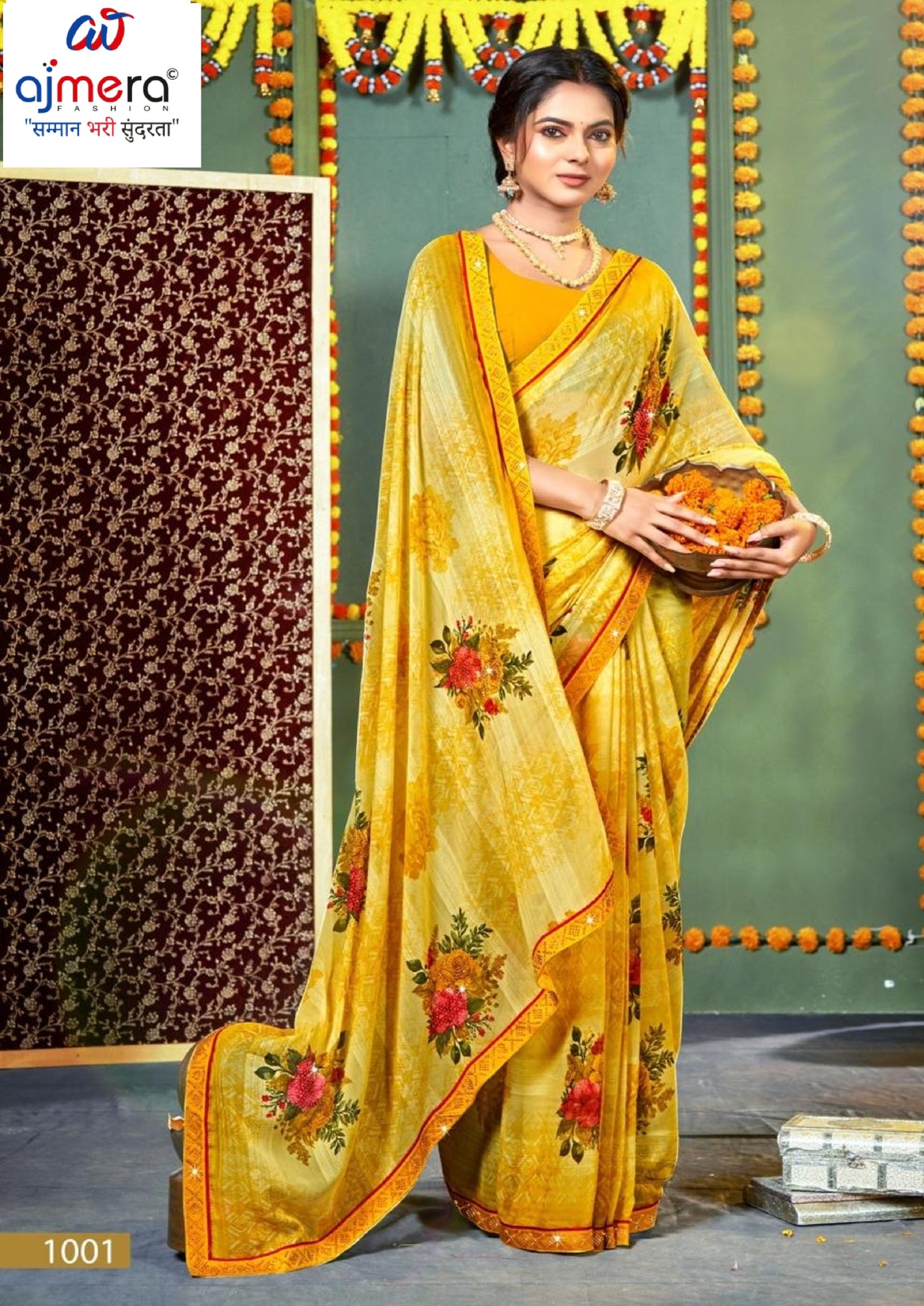 Trendy Printed Saree with Blouse Piece for Women’s Ethnic Wardrobe | PRM-PINK GIRL