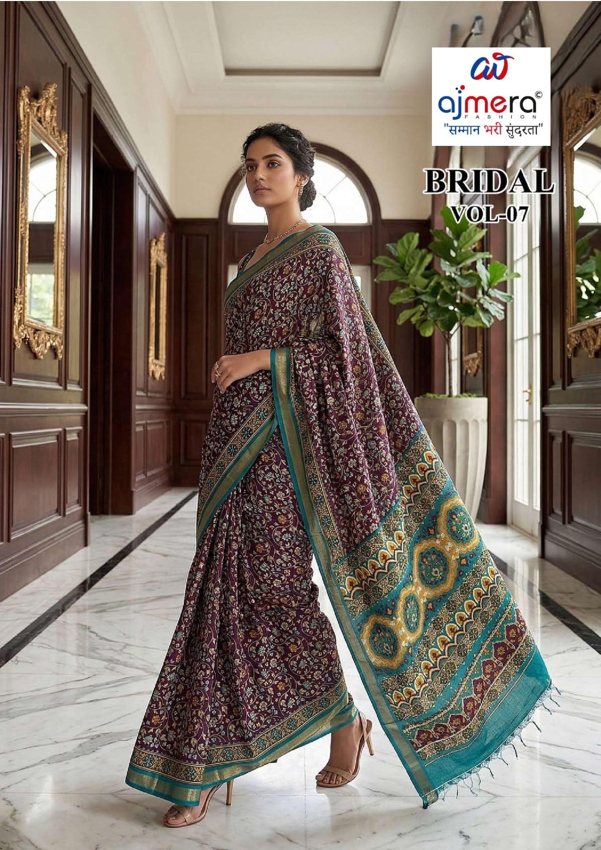 Trendy Printed Saree with Blouse Piece for Women’s Ethnic Wardrobe  | RMF-BRIDAL VOL-7