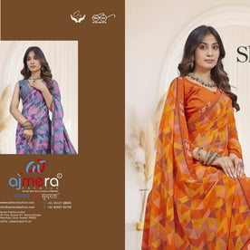 Classic Printed Saree with Blouse Piece for Timeless Traditional Style  | RDD-SHAAN VOL-03