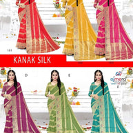 Premium Jacquard Silk Saree without Blouse for Ethnic Celebrations | DNA-KANAK SILK