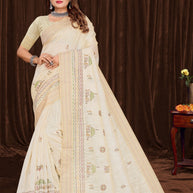 Premium Cotton Saree with Blouse Piece for Premium Ethnic and Traditional Wear | PUT-OPPO