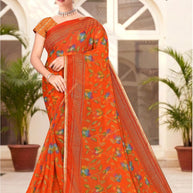 Elegant Printed Saree with Designer Blouse Piece for Festive Wear  | SNR-PREMA