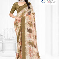 Weightless Print Loose Saree with Blouse for Premium Ethnic and Traditional Wear | TTS-SAJILI