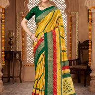 Stylish Printed Saree with Blouse Piece for Traditional Celebrations  | VER-BANJARAN-44228