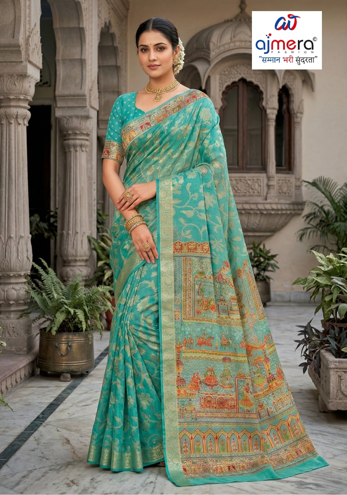 Graceful Printed Saree with Blouse Piece for Modern Ethnic Fashion | RMF-MAHIMA VOL-10