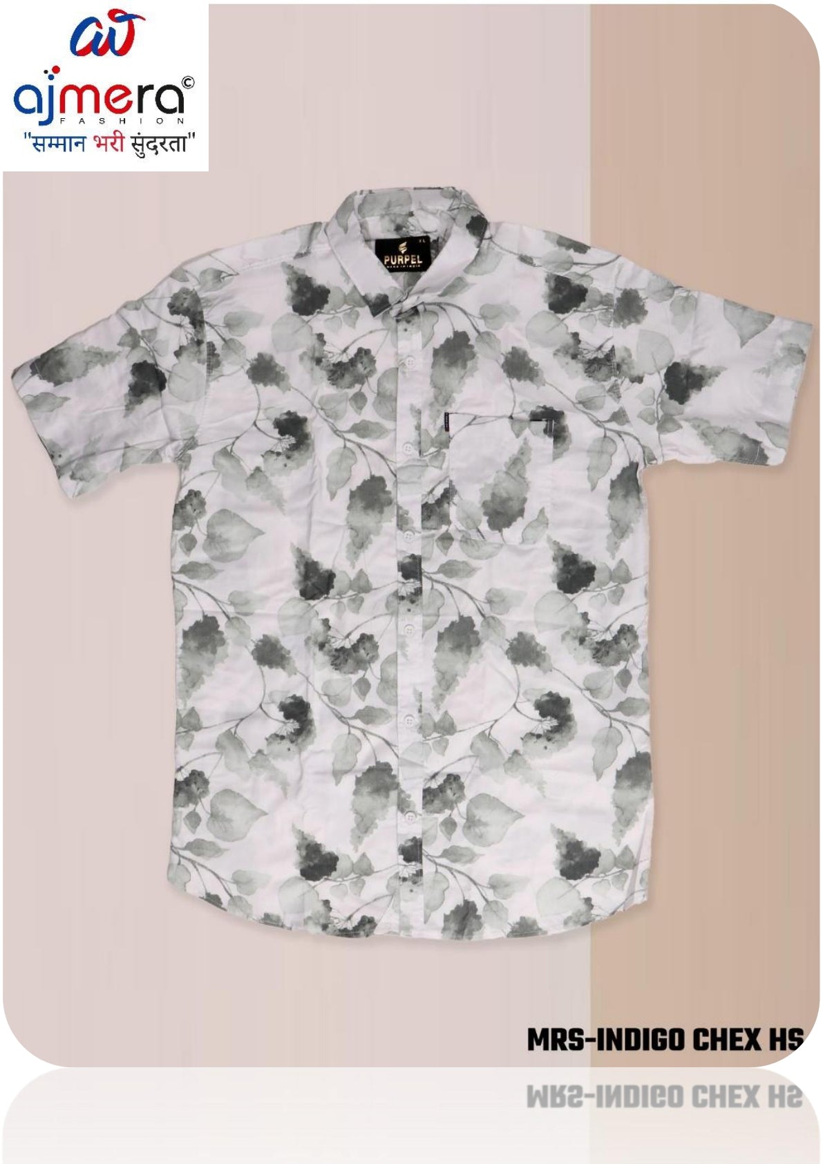 Mens Shirt Bulk Supplier India | MRS-INDIGO CHEX HS