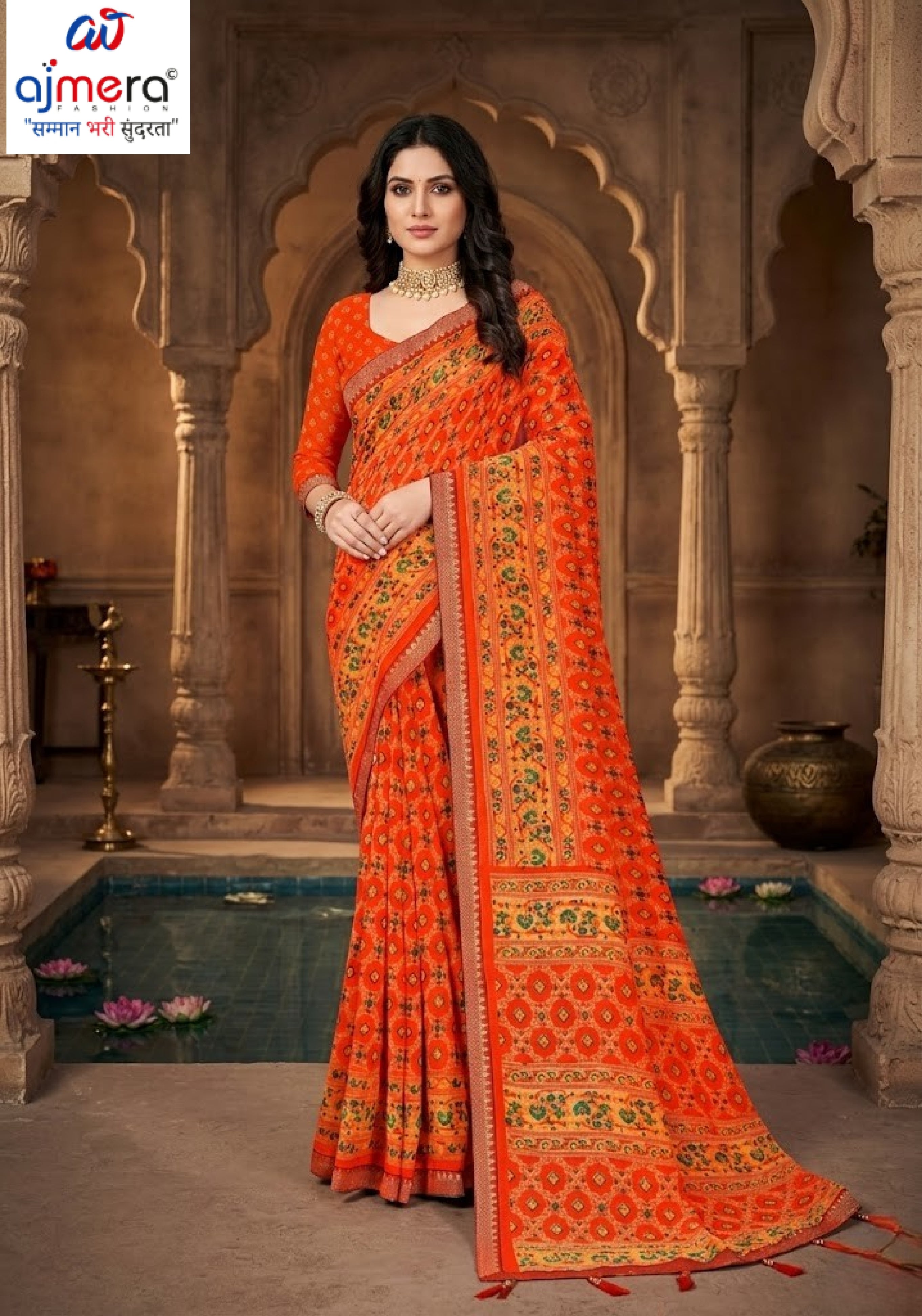 Vichitra Print Loose Saree with Blouse for Premium Ethnic and Traditional Wear | TTS-AKSARA VOL-39
