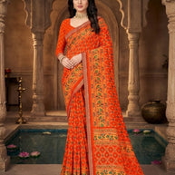 Vichitra Print Loose Saree with Blouse for Premium Ethnic and Traditional Wear | TTS-AKSARA VOL-39