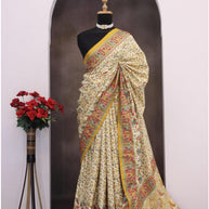 Ganga Blended Silk Saree with Blouse for Premium Ethnic and Designer Wear | ALL-GANGA-04