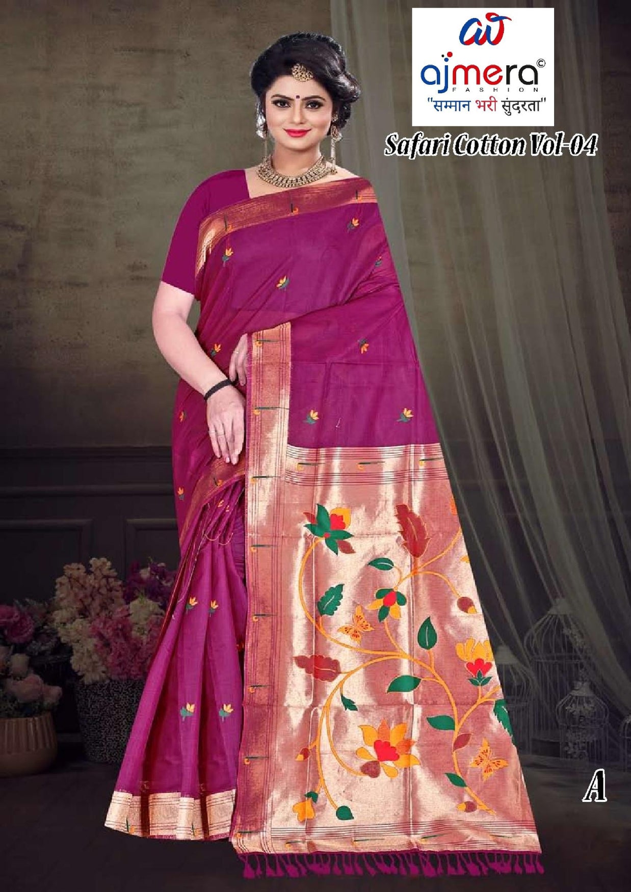 Classic Jacquard Silk Saree with Blouse Piece for Elegant Traditional Look | TUL-SAFARI COTTON VOL-04