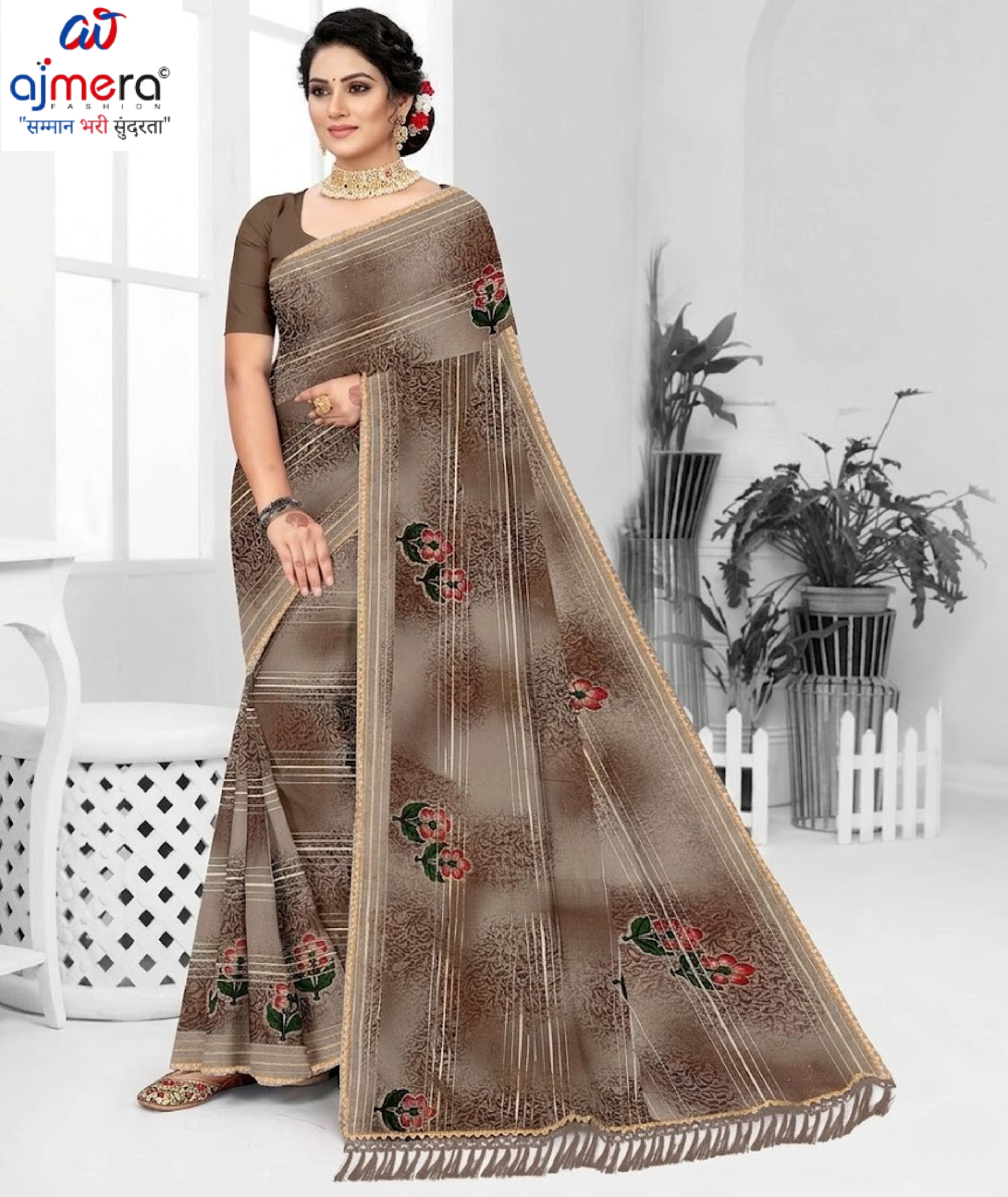 Graceful Printed Saree with Blouse Piece for Modern Ethnic Fashion  | GPT-BIJLI-3