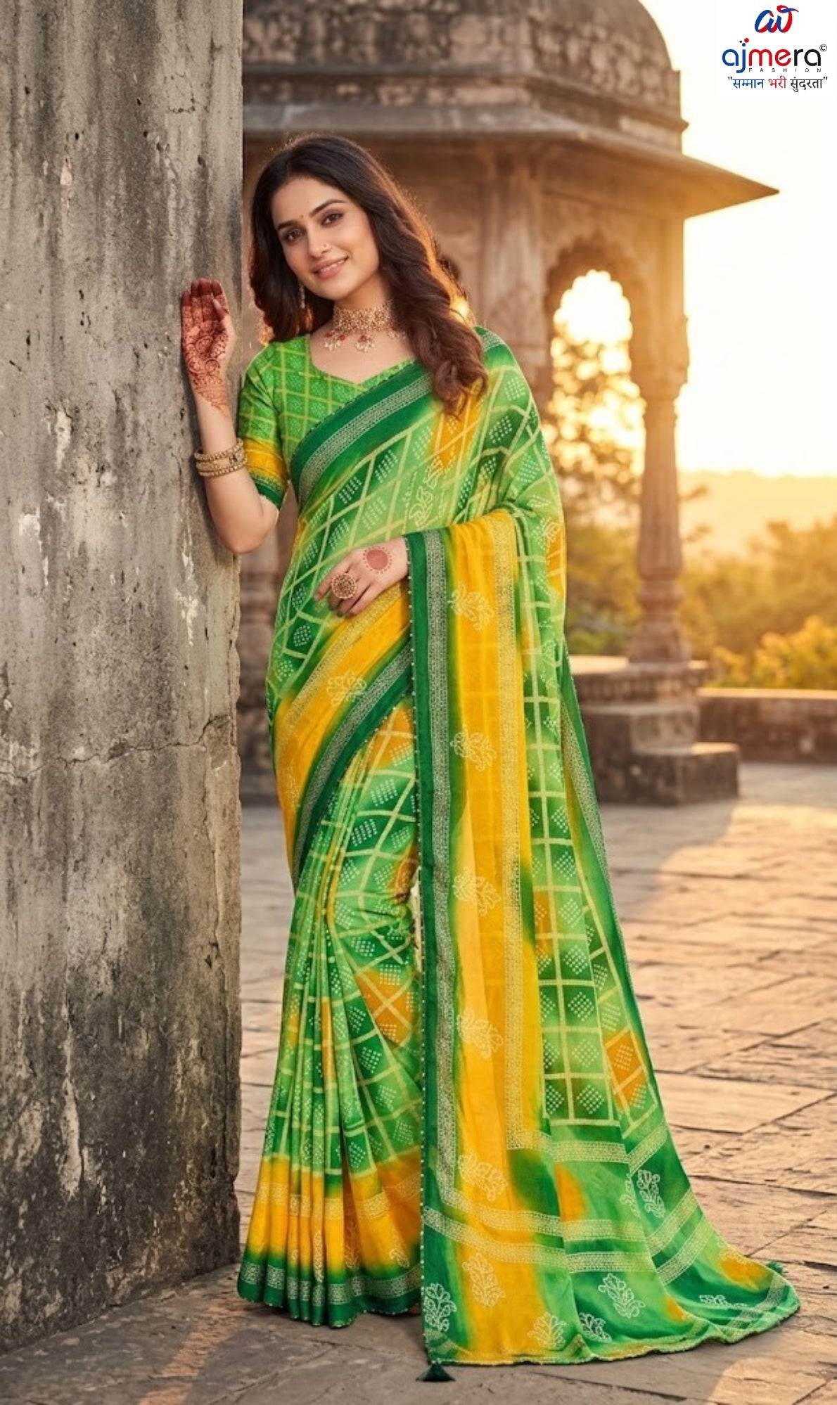 Elegant Printed Saree with Designer Blouse Piece for Festive Wear  | JS-PAYAL