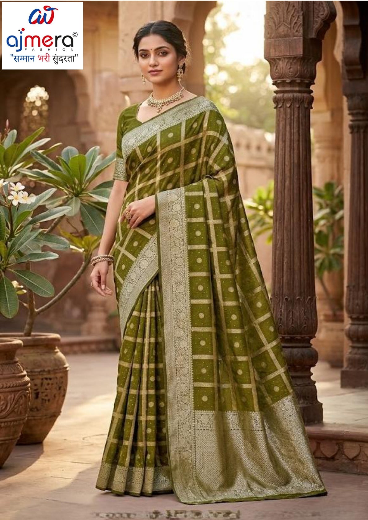 Handwork Heritage Saree with Blouse Piece for Premium Ethnic and Traditional Wear | ROOP-8449