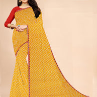 Chic Printed Saree with Blouse Piece for Sophisticated Ethnic Style  | JS-NIKITA