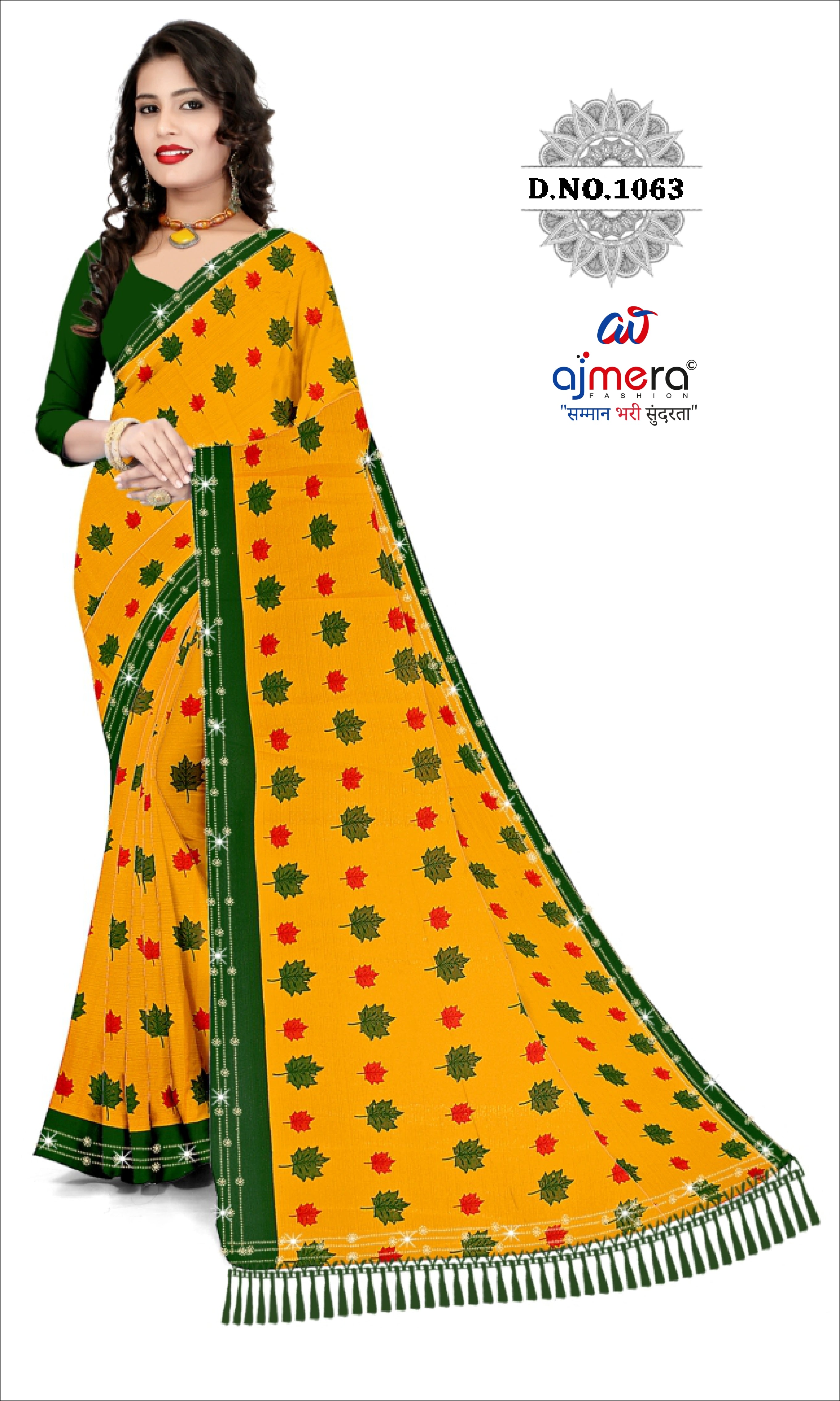 Exclusive Printed Saree with Blouse Piece for Elegant Ethnic Look | CAS-SHUBH LAGAN