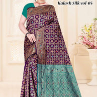 Detailed Rapier Silk Matching Saree With Blouse Piece | TUL-KALASH SILK VOL-05