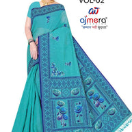Designer Rapier Silk Matching Saree With Blouse Piece | DBU-HANSHA COTTON VOL-2