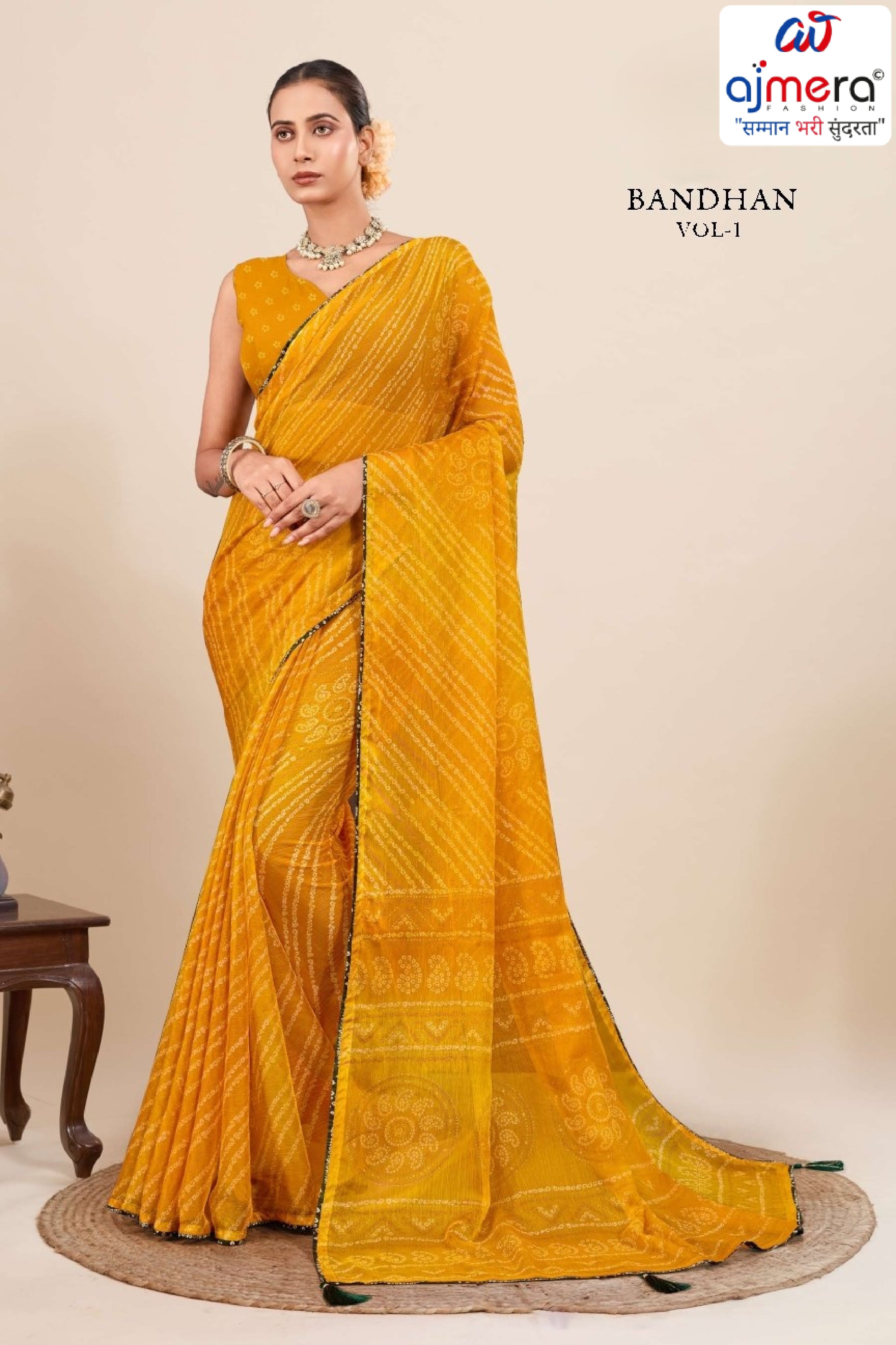 Designer Printed Saree with Blouse Piece for Special Occasions  | RMF-BANDHAN VOL-1