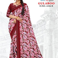 Exclusive Printed Saree with Blouse Piece for Elegant Ethnic Look  | GLC-GULABOO