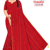 Trendy Dyed Matching Saree with Blouse Piece for Premium Ethnic and Traditional Wear | TIK-BAJIRAO