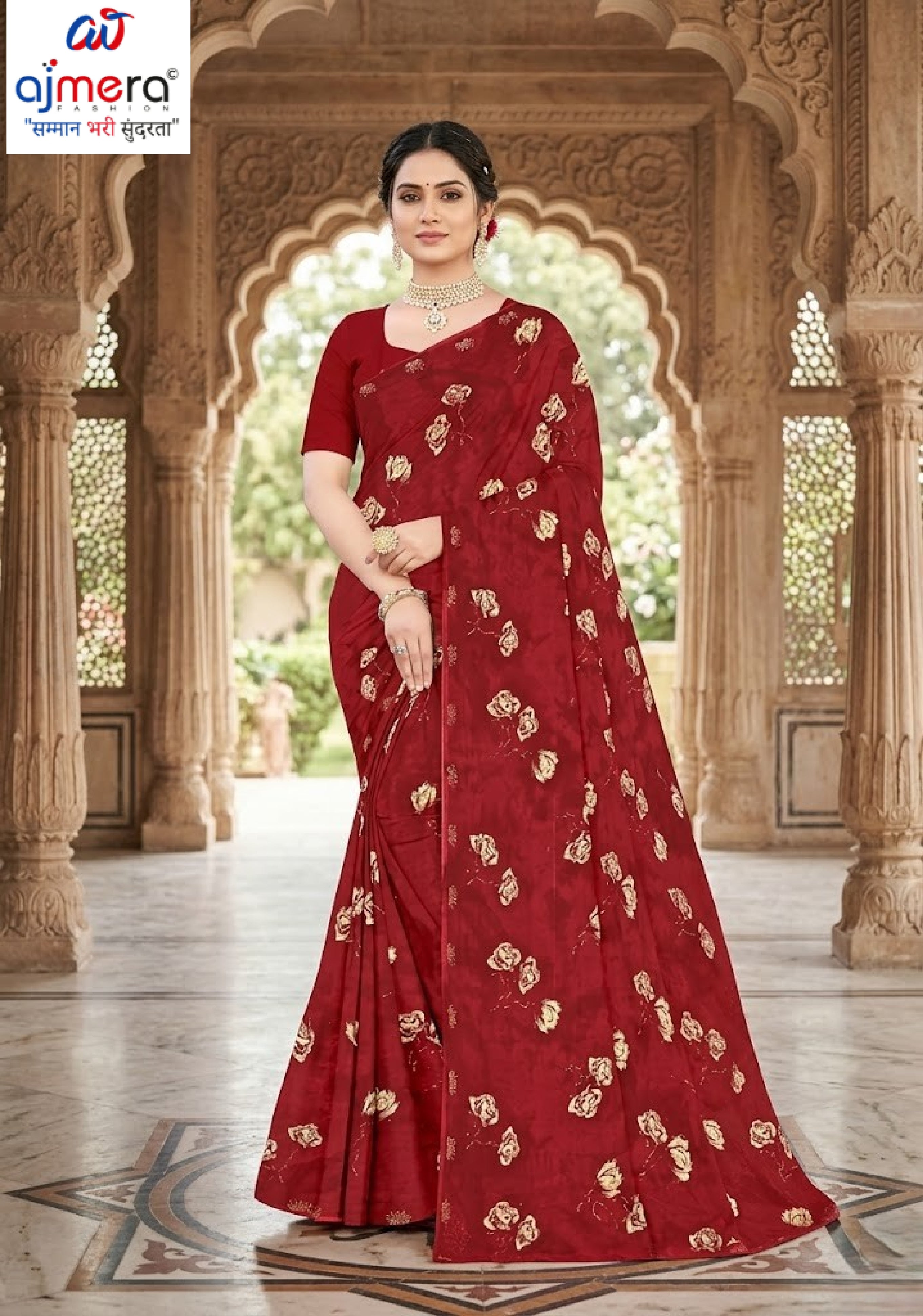 Contemporary Printed Saree with Blouse Piece for Premium Wear | GLC-SUHANA