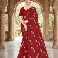 Contemporary Printed Saree with Blouse Piece for Premium Wear | GLC-SUHANA