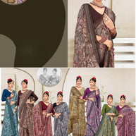 Premium Printed Saree with Matching Blouse Piece for Ethnic Elegance | SGR-NIKITA