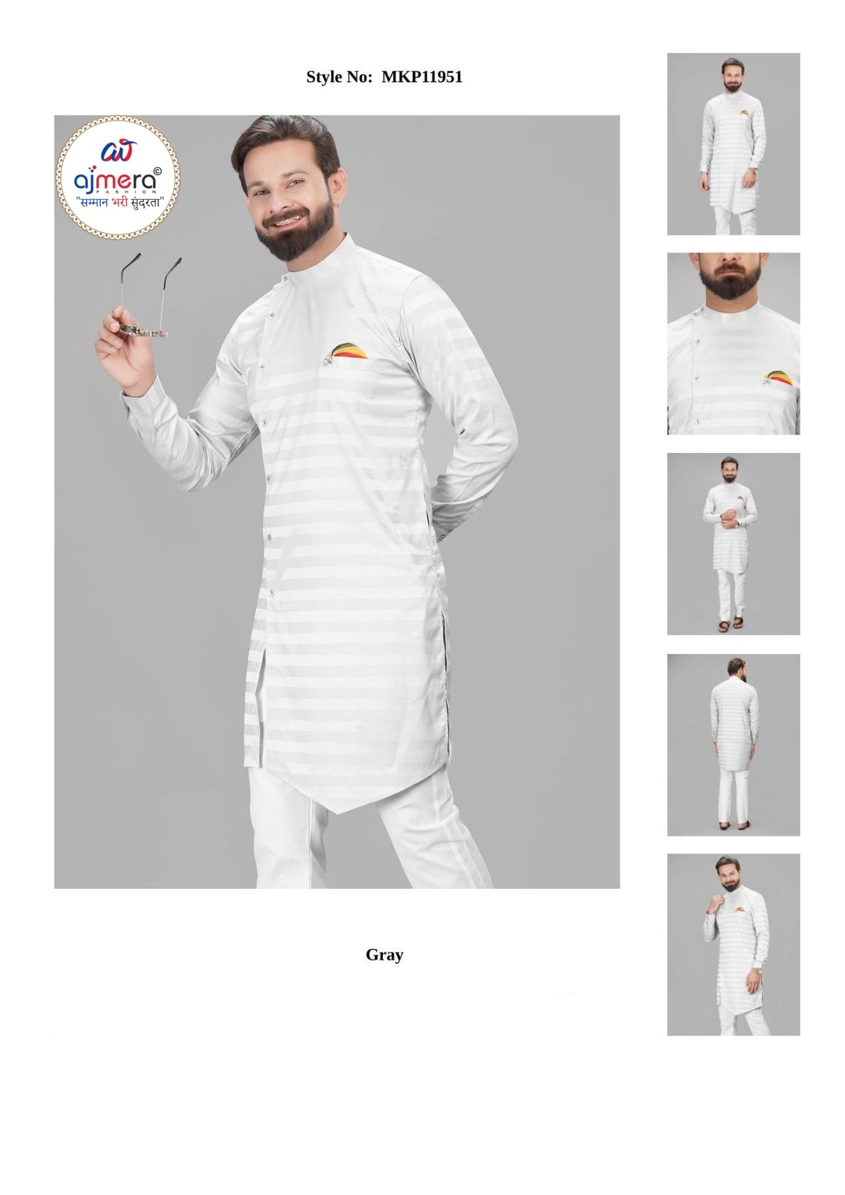 Premium Men's Kurta & Payjama for Wedding & Festive Wear | SNA-MKP11951