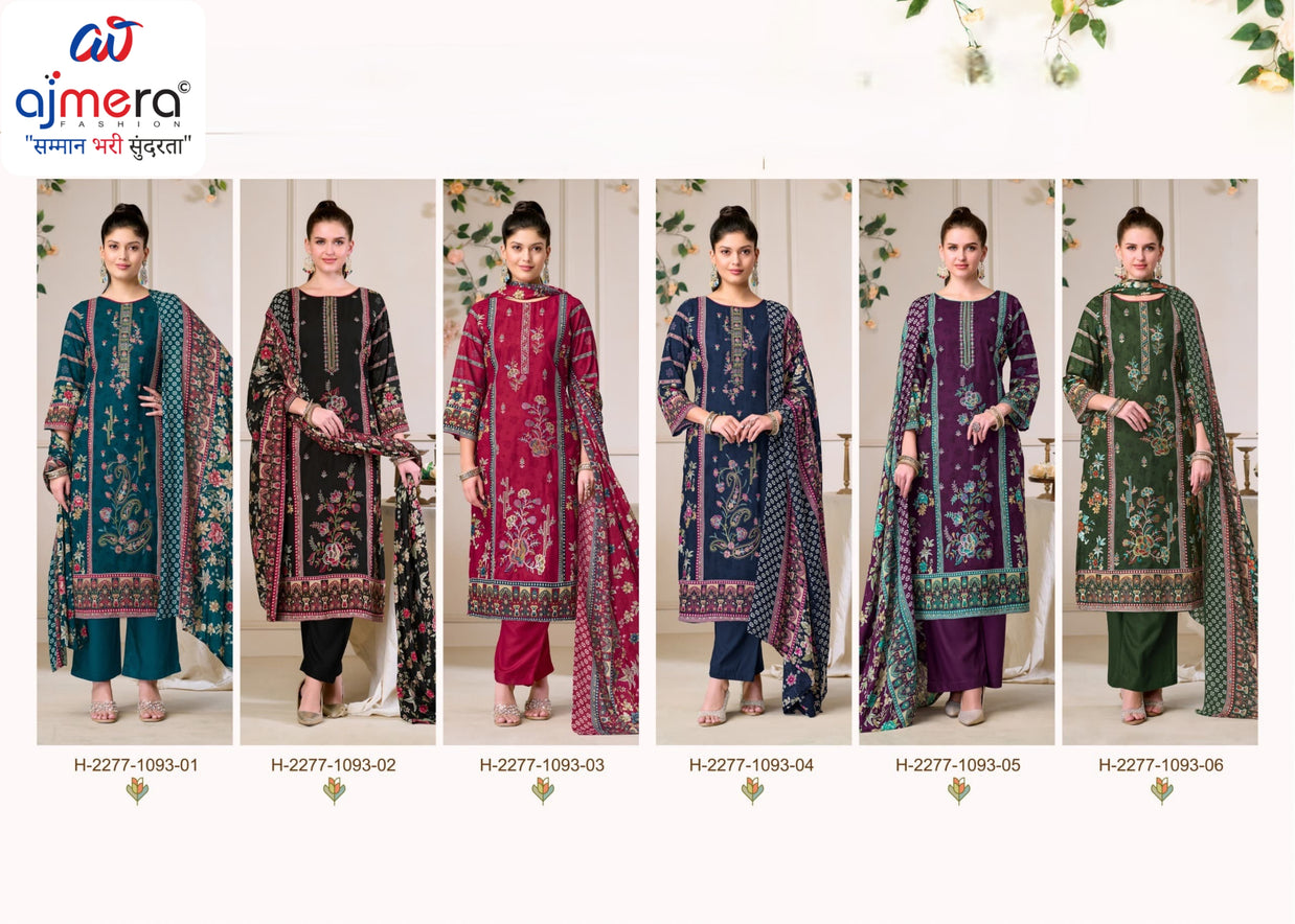 Trendy Rayon Print Unstitched Suit Set | VAS-LIME LIGHT-3