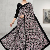 Weightless Print Loose Saree with Blouse for Premium Ethnic and Traditional Wear | CAS-DELHI SWEET
