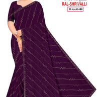 Fandy Factory Rate Dyed Matching Saree with Blouse Piece for Premium Ethnic and Traditional Wear | RAL-SHRIVALLI