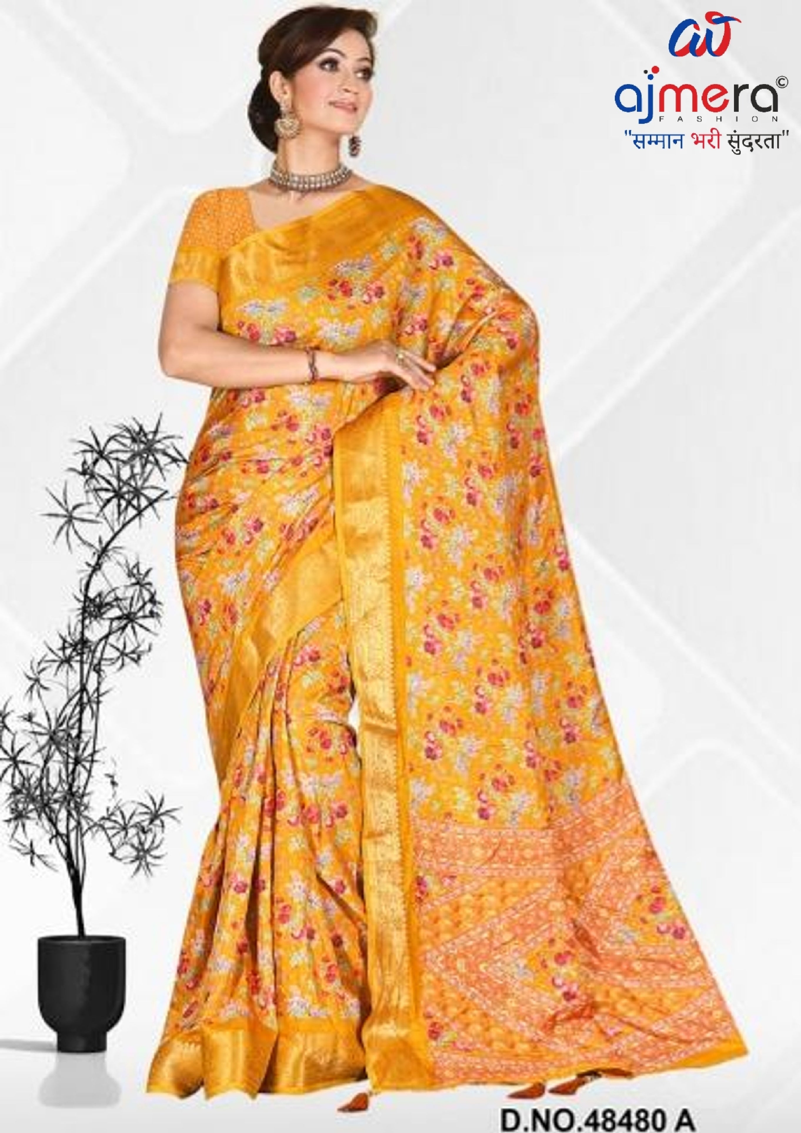 Exclusive Printed Saree with Blouse Piece for Elegant Ethnic Look | VER-NEELAM-48480