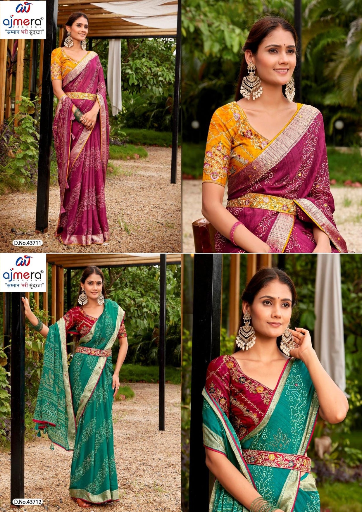 Graceful Printed Saree with Blouse Piece for Modern Ethnic Fashion | VDT-NITYA-7