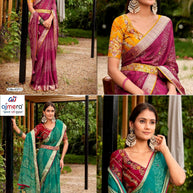 Graceful Printed Saree with Blouse Piece for Modern Ethnic Fashion | VDT-NITYA-7