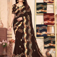Fashionable Printed Saree with Blouse Piece for Festive Collection | SSR-KHUSH RAHO