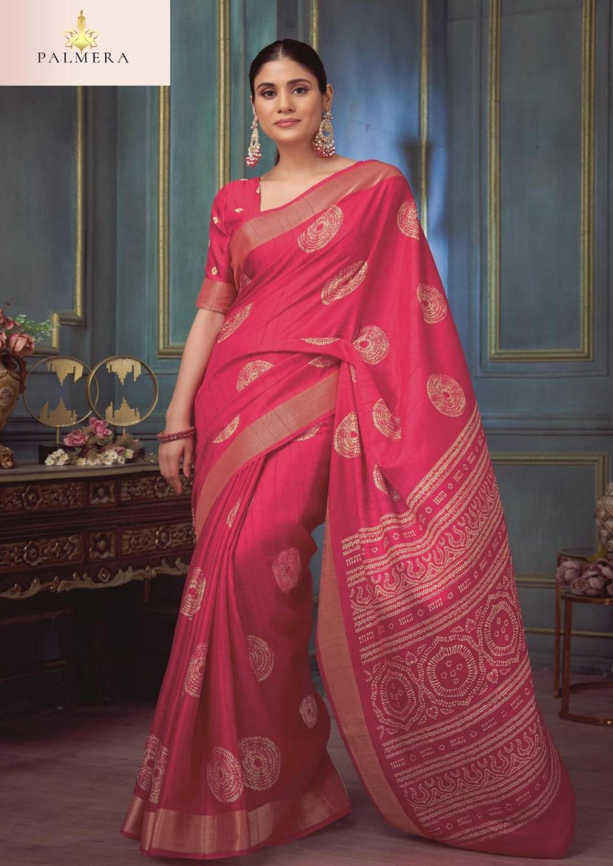 Silk Handloom Silk Saree with Blouse for Premium Ethnic and Traditional Wear | ALL-HOLLAND SILK-107