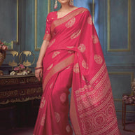 Silk Handloom Silk Saree with Blouse for Premium Ethnic and Traditional Wear | ALL-HOLLAND SILK-107