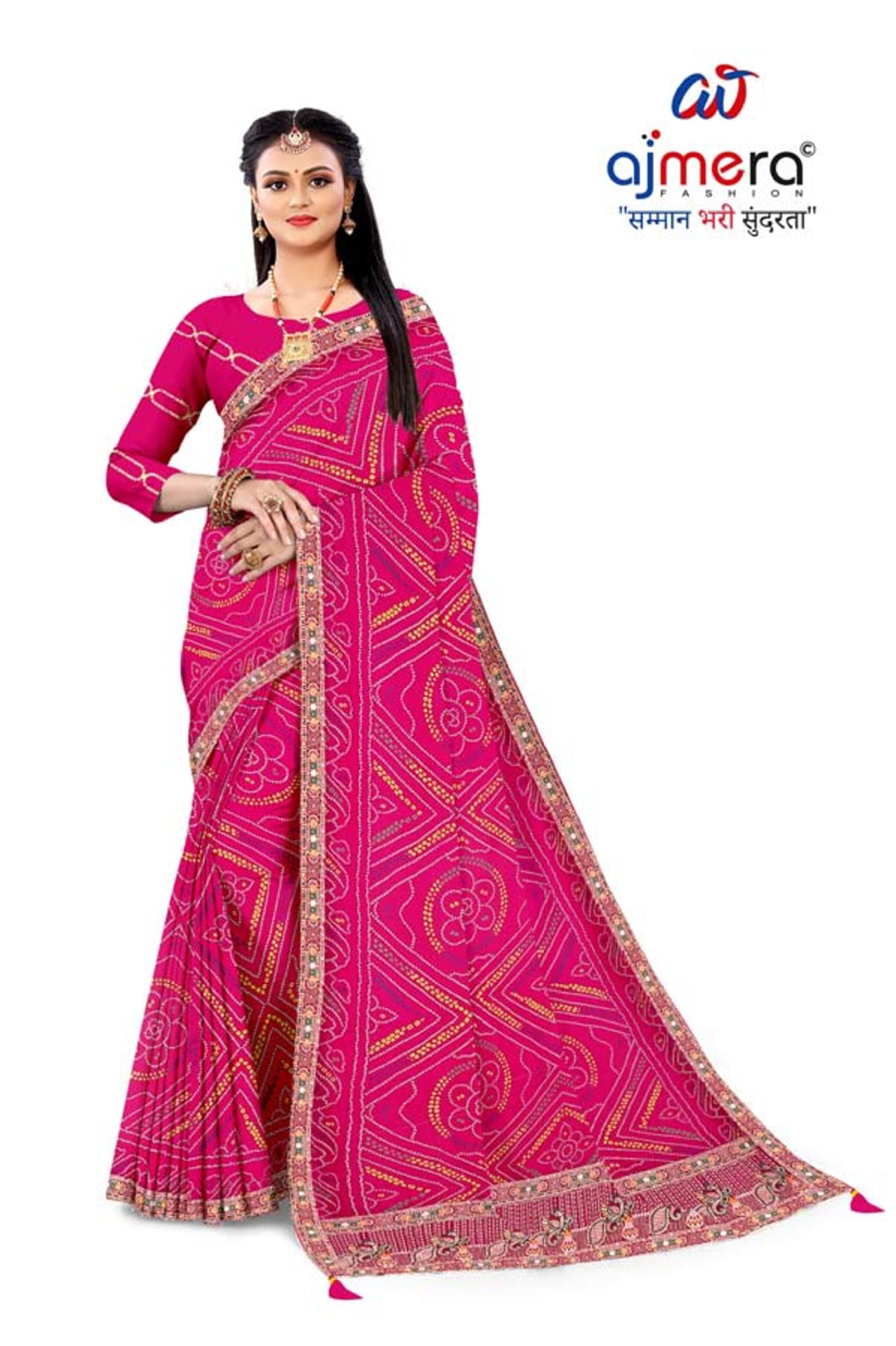 Georgette Print Loose Saree with Blouse for Premium Ethnic and Traditional Wear | TD-SUDHATI