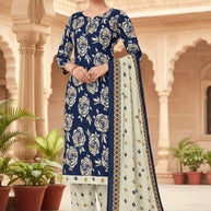 Premium Designer Unstitched Suit Set | DAF-SPECIAL PATIYALA