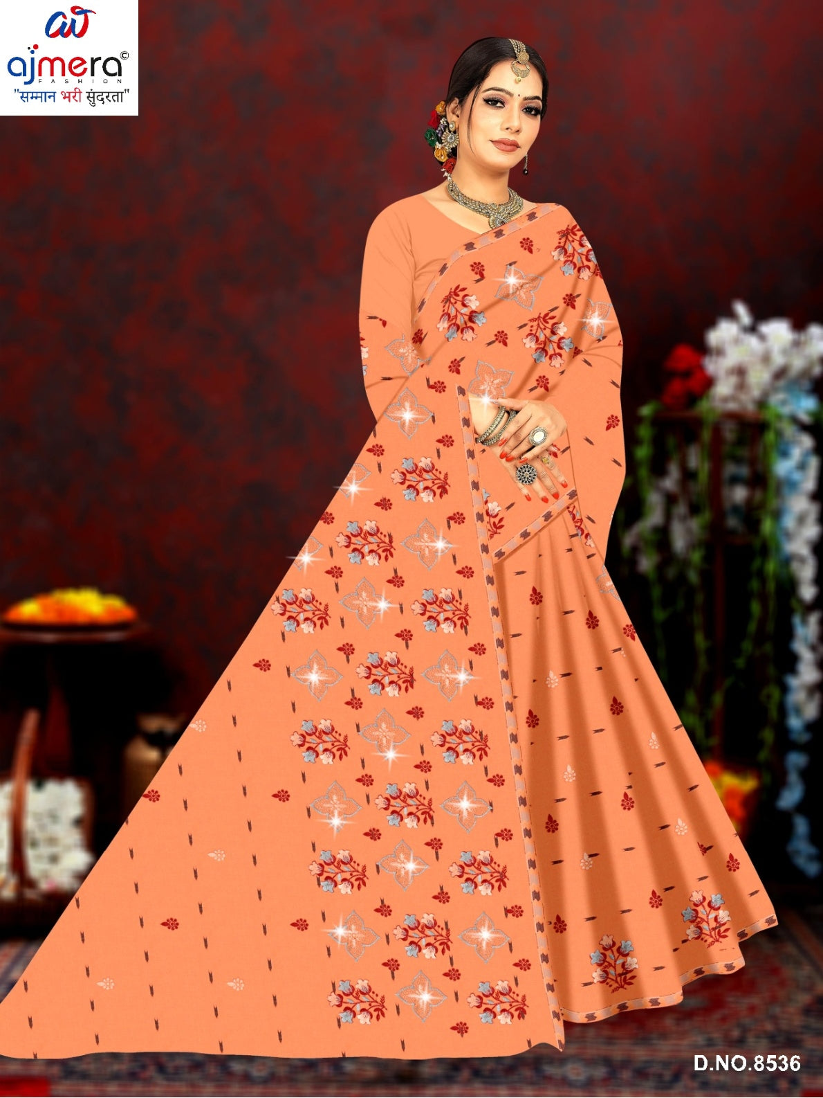 Daily Wear Cotton Saree with Without Blouse for Premium Ethnic and Traditional Wear | PJA-SANA