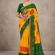 Beautiful Printed Saree with Blouse Piece for Cultural Celebrations | JS-LAVYA