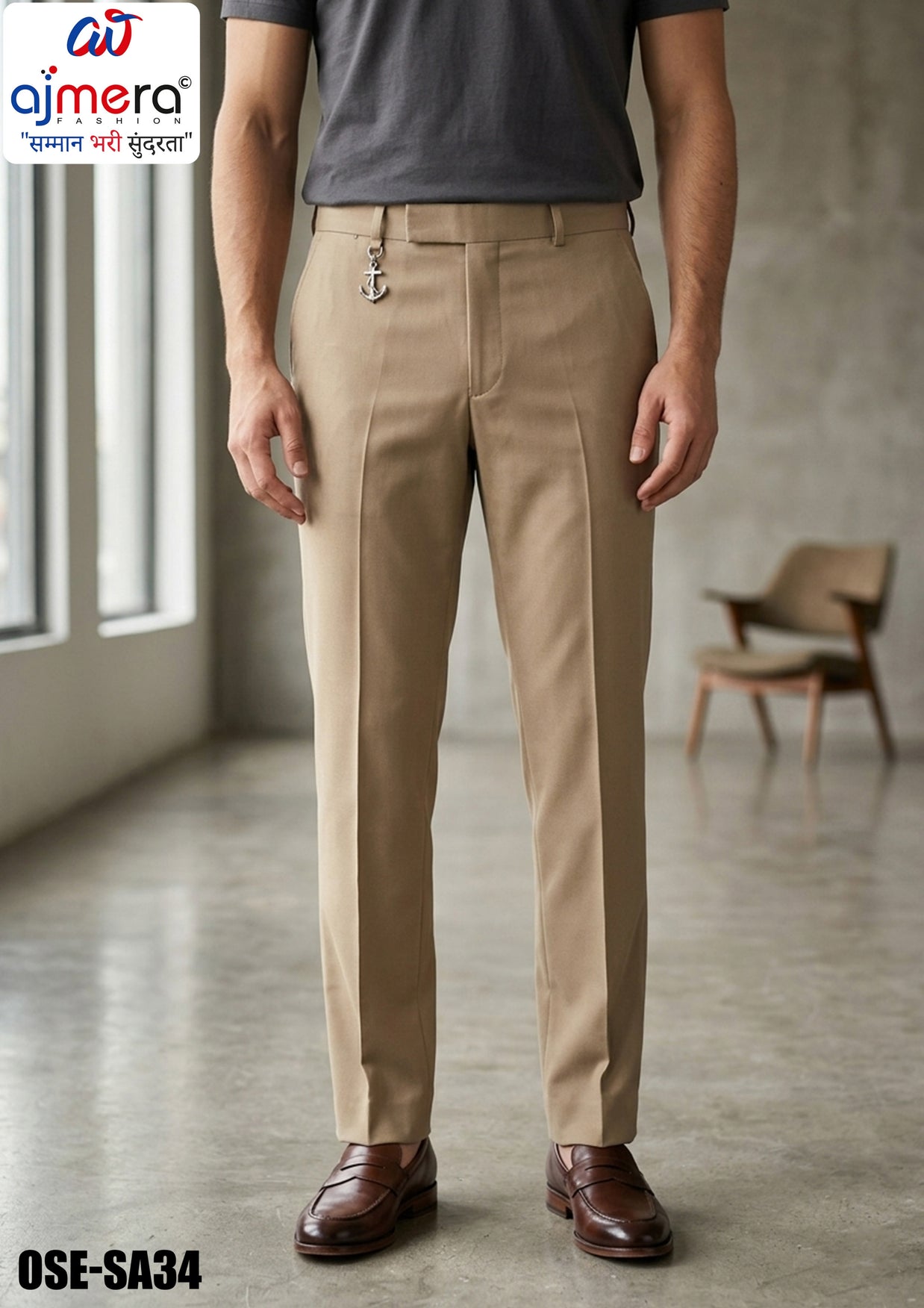 Premium Men's Formal Pant for Office & Business Wear | OSE-SA34