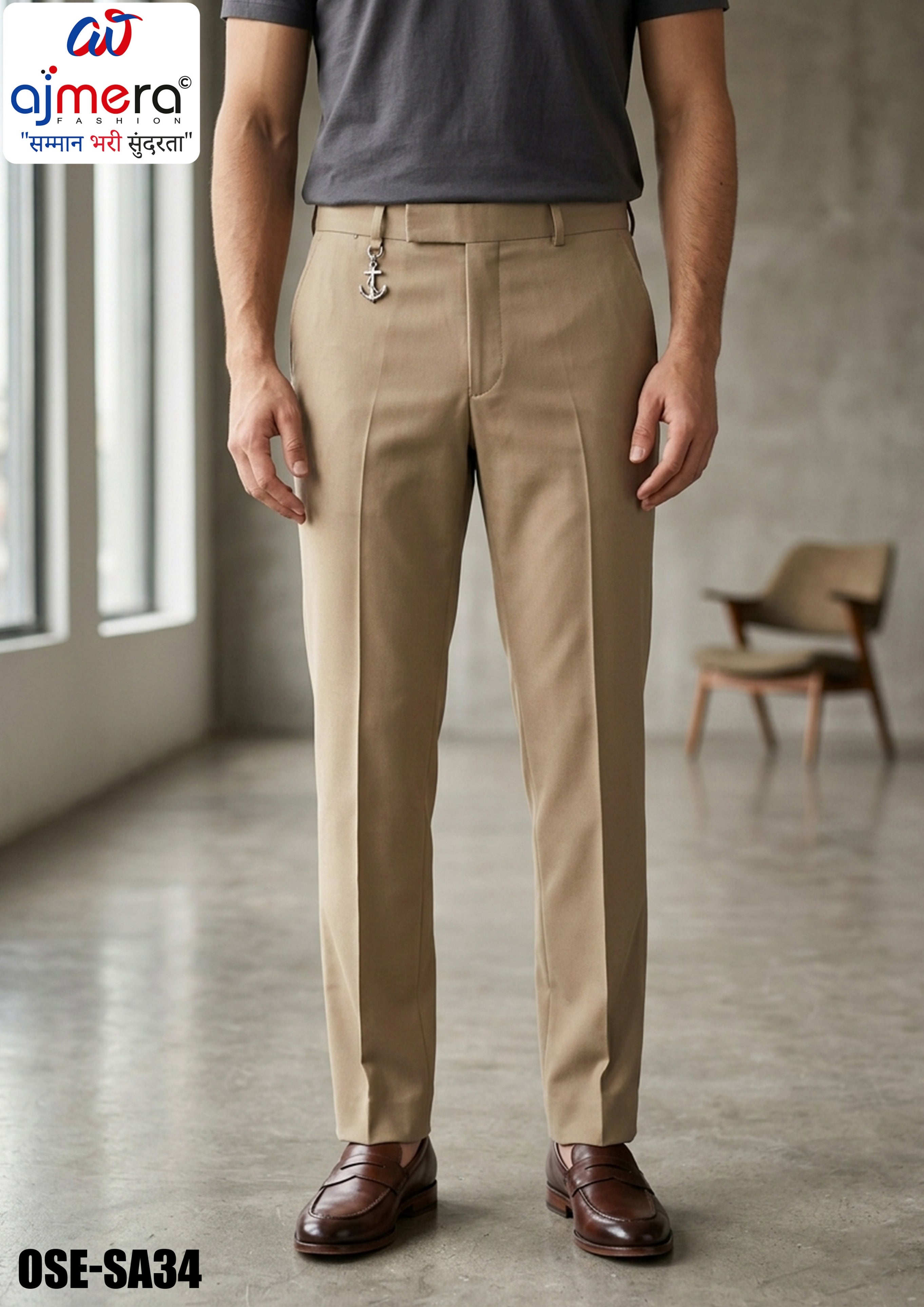 Premium Men's Formal Pant for Office & Business Wear | OSE-SA34