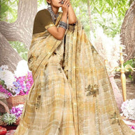 Chic Printed Saree with Blouse Piece for Sophisticated Ethnic Style | PRM-BALI