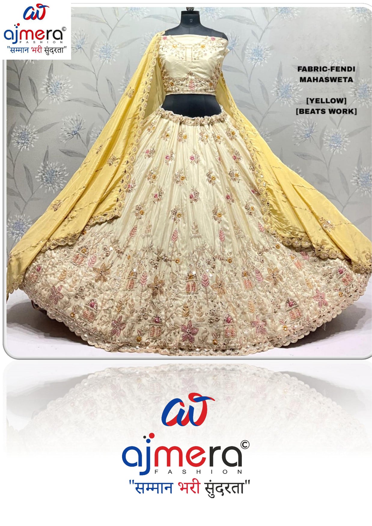 Fancy Embroidery Work Lehenga Choli Manufacturer Supplier Exporter|ADD-MAHASWETA