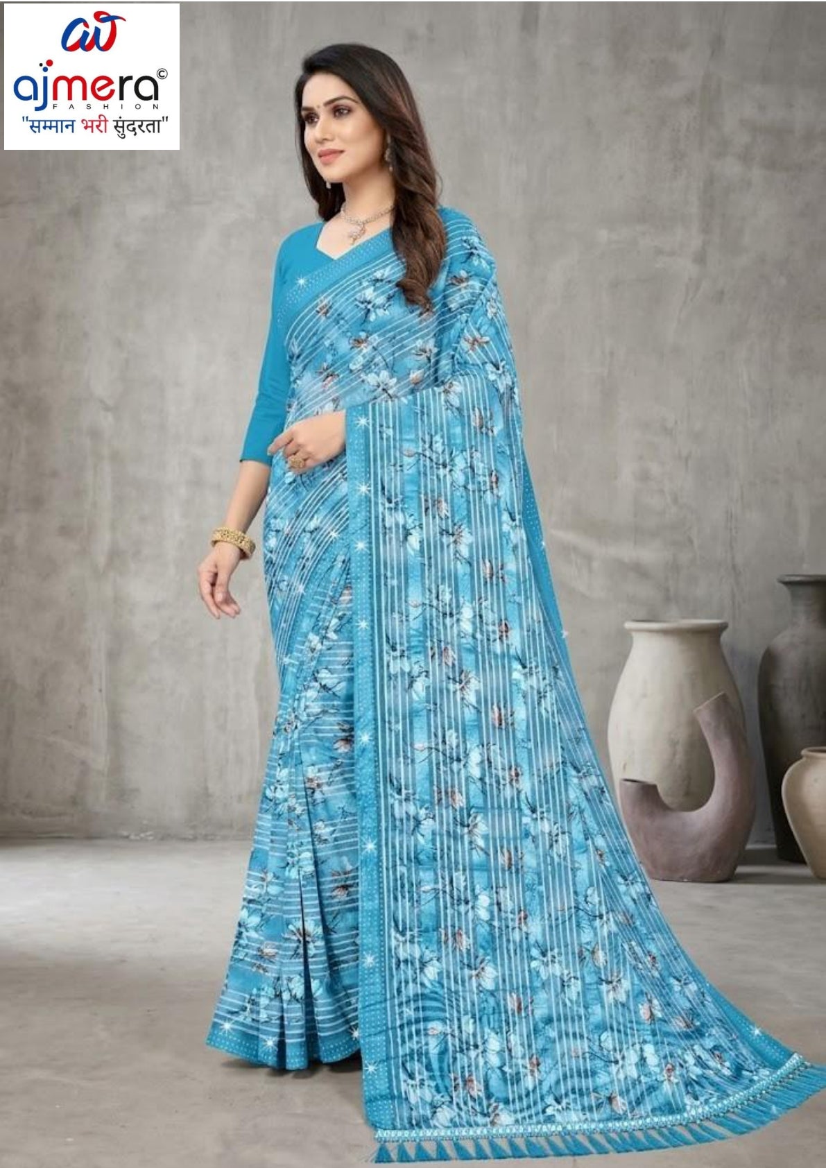 Designer Printed Saree with Blouse Piece for Special Occasions  | CAS-JAWANI DIWANI