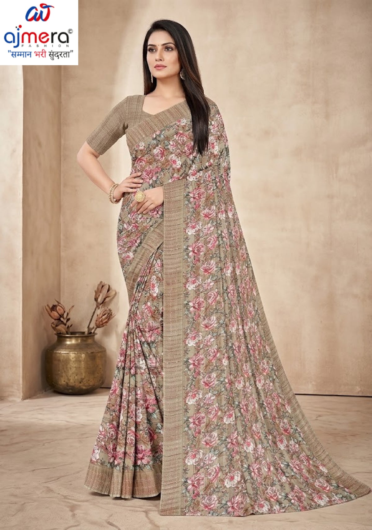 Stylish Printed Saree with Blouse Piece for Traditional Celebrations  | GLC-NIRALI
