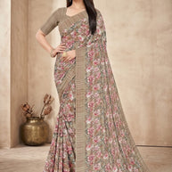 Stylish Printed Saree with Blouse Piece for Traditional Celebrations  | GLC-NIRALI