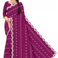 Dyed Matching Saree Manufacturer with Blouse Piece for Premium Ethnic and Traditional Wear | SRS-SHYAM SUNDARI